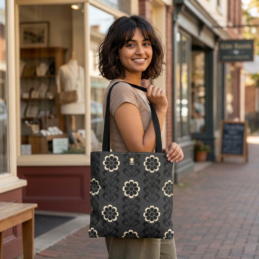 TOTE AROUND: Ebony + Ivory