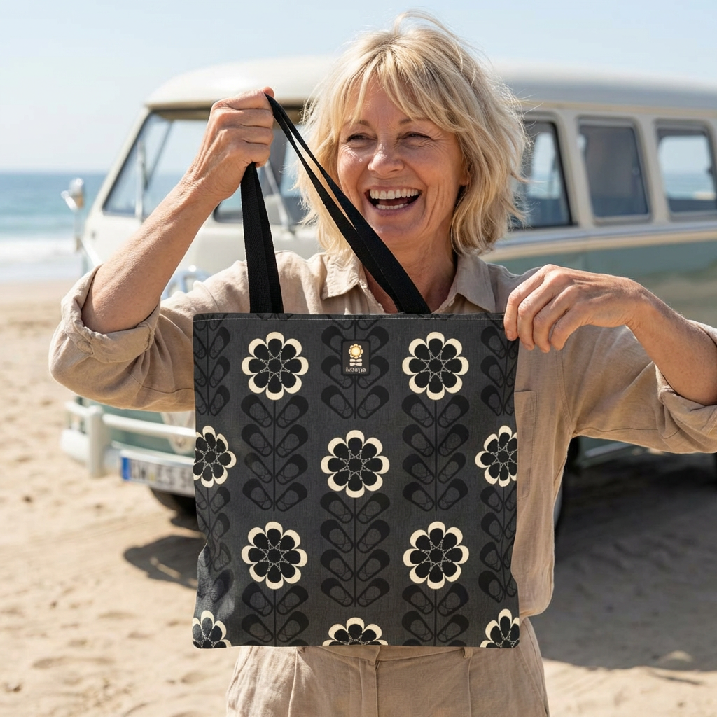 TOTE AROUND: Ebony + Ivory